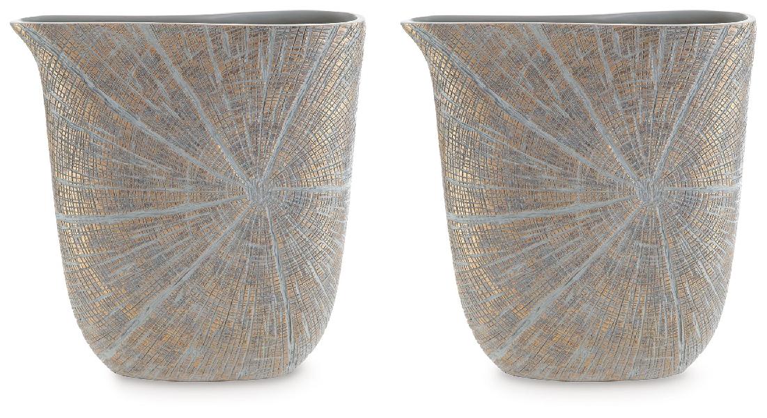 Image of Ardenley - Vase (Set of 2) - Antique Gold Finish 14.63