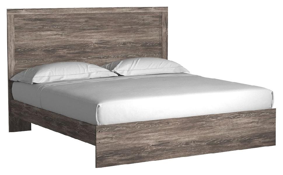 Image of Ralinksi - King Panel Bed - Gray