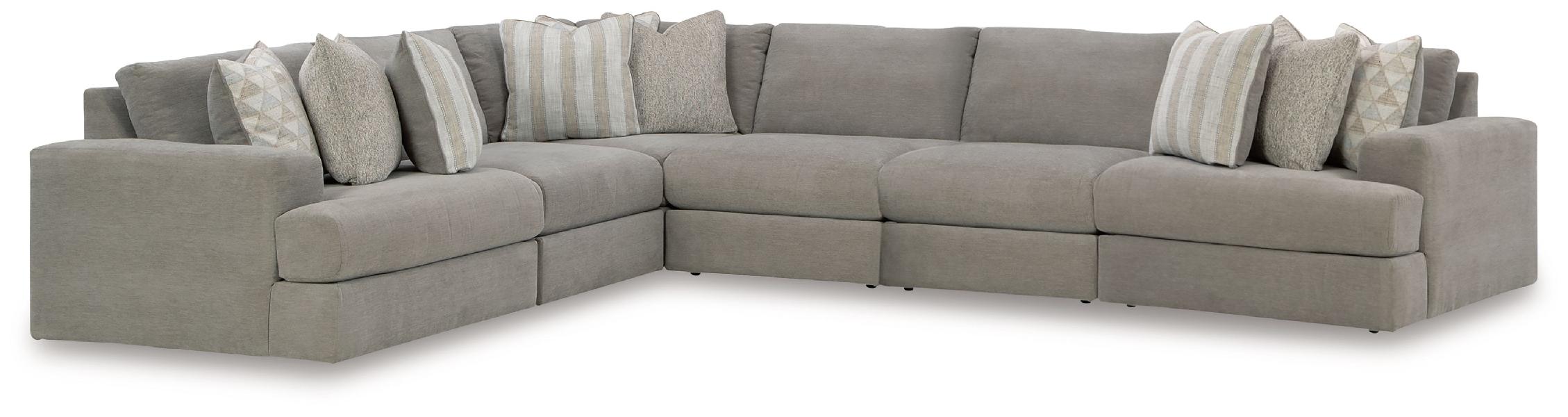 Image of Avaliyah - 6-Piece Sectional - Ash