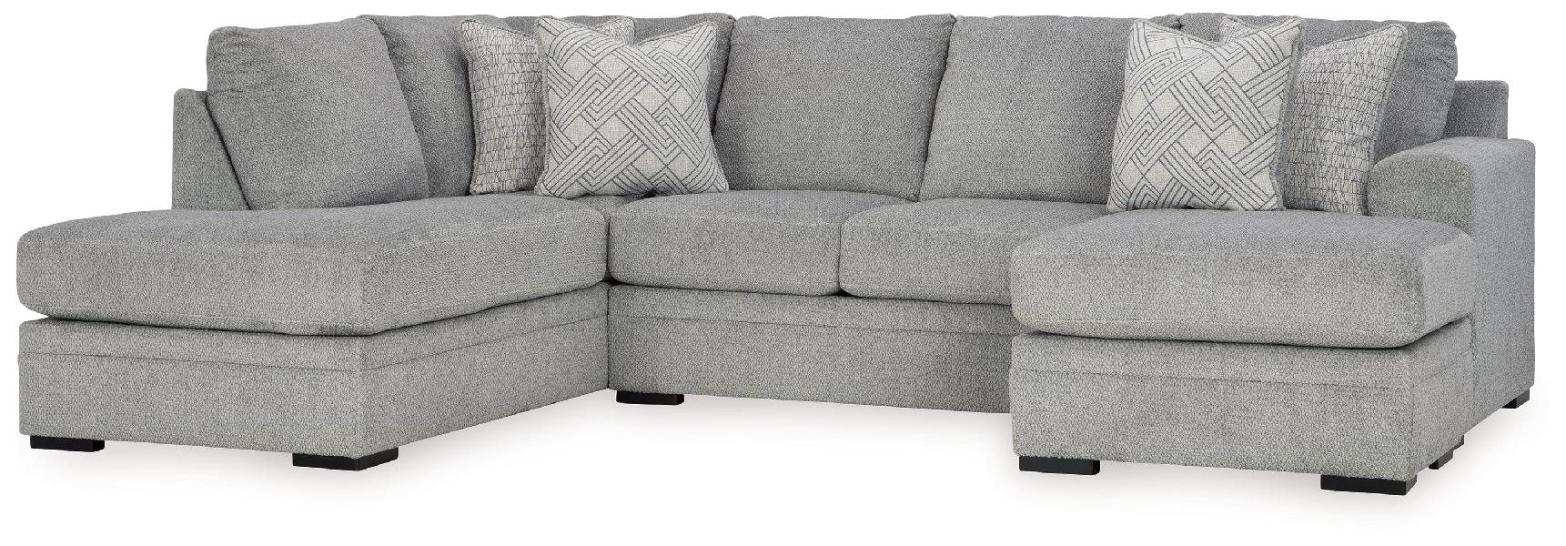 Image of Casselbury - 2-Piece Sectional With Laf Corner Chaise - Cement