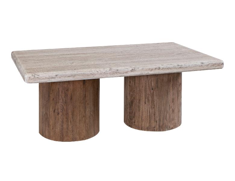 Image of Sahara - Cocktail Table - Cream / Brown Caramel