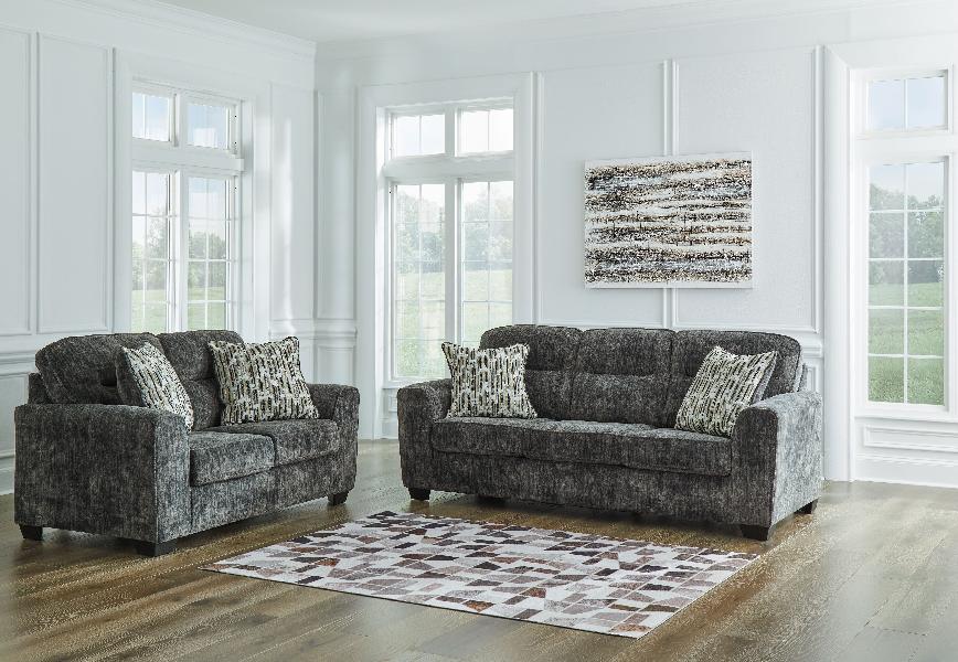 Image of Lonoke - 2 Pc. - Sofa, Loveseat - Gunmetal