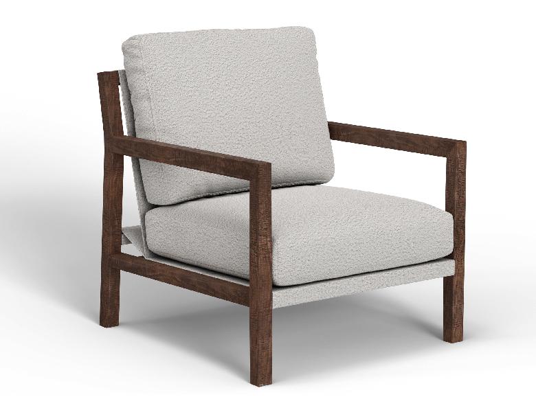 Image of Milan - Fabric Arm Chair - Light Cream