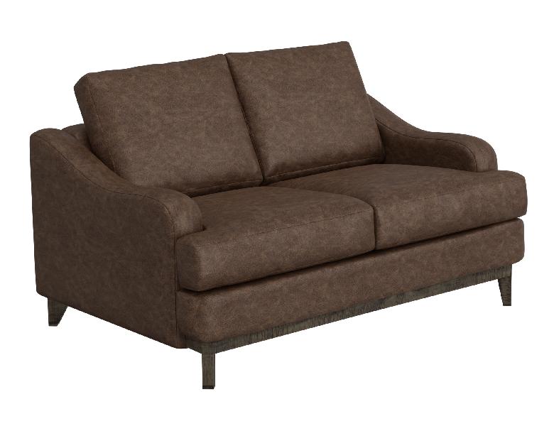 Image of Alfa - Loveseat - Chocolate Brown