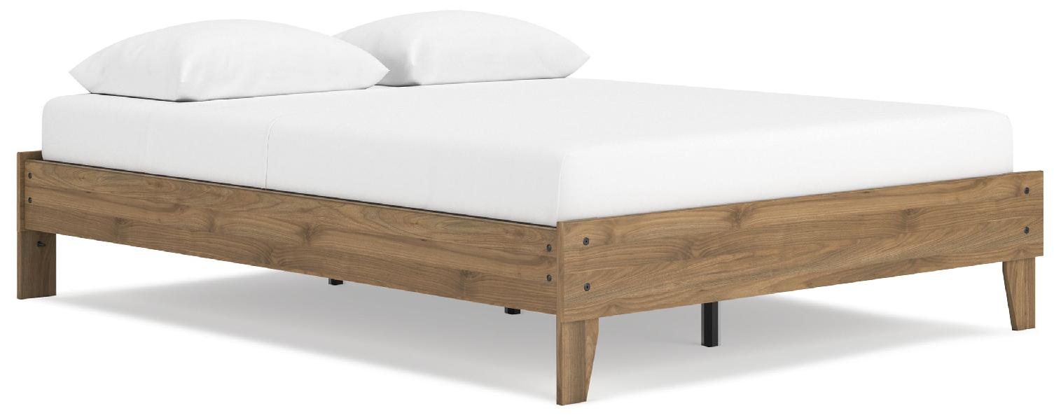 Image of Deanlow - Queen Platform Bed - Honey