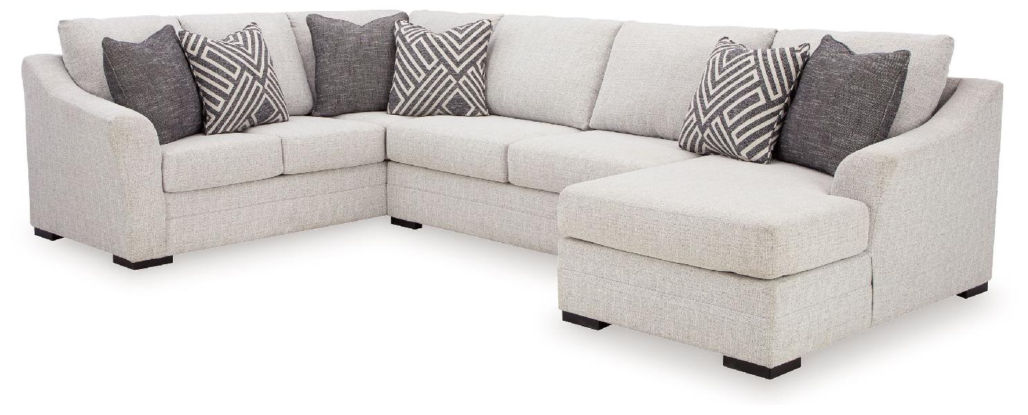 Koralynn - 3-Piece Sectional With Raf Corner Chaise - Stone