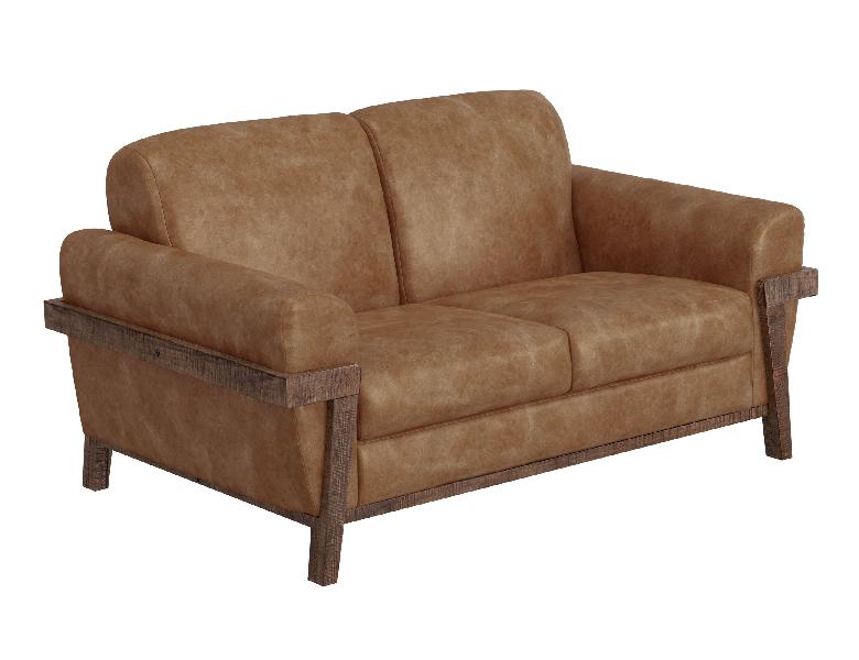 Image of Loft - Loveseat - Caramel Color