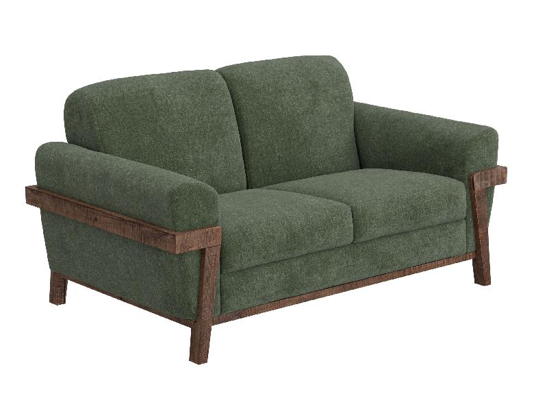 Image of Loft - Loveseat - Olive Green