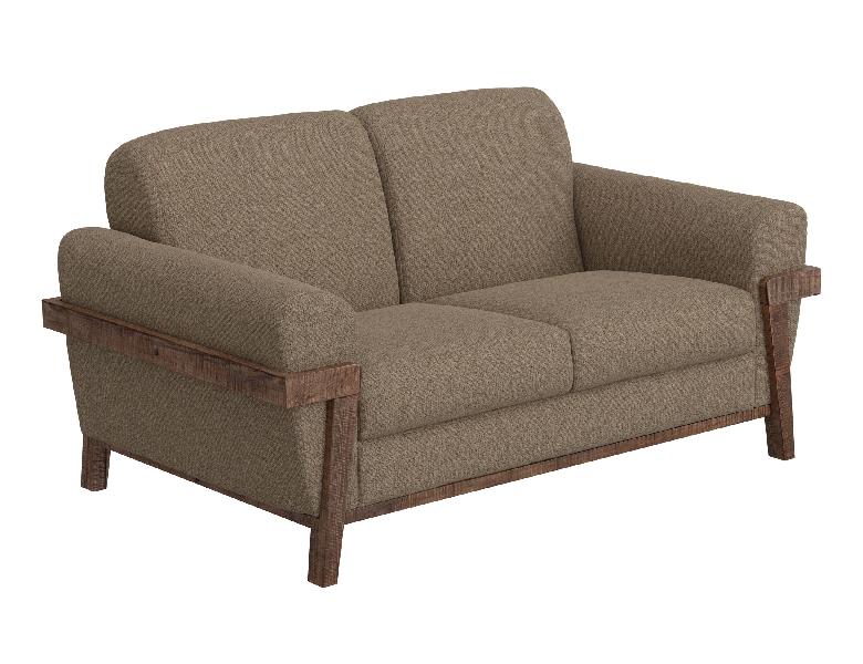 Image of Loft - Loveseat - Brown Camel