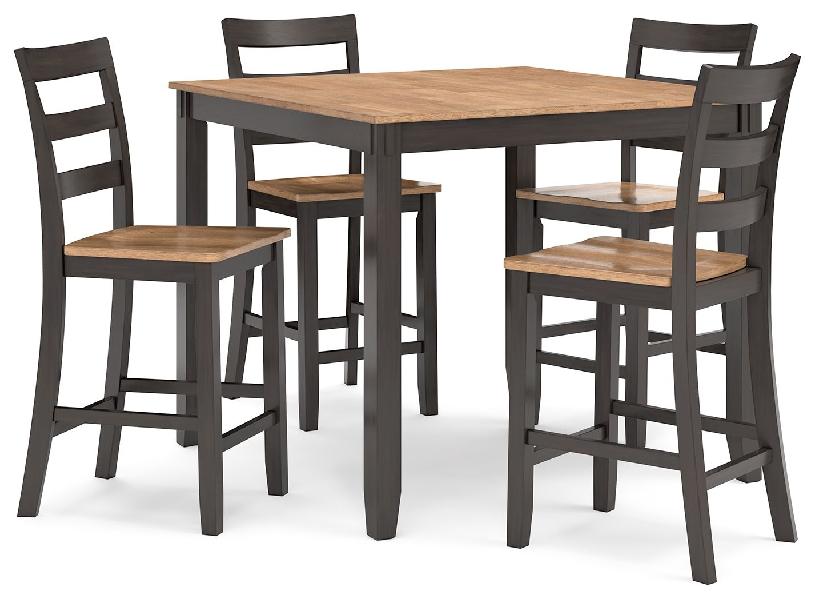 Image of Gesthaven - Drm Counter Table Set (Set of 5) - Natural / Brown