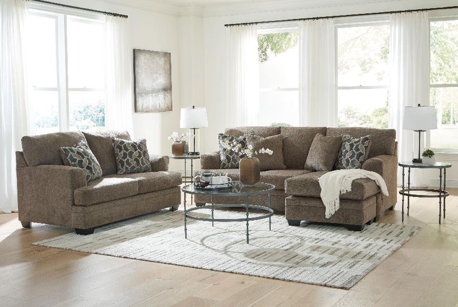 Image of Stonemeade - 2 Pc. - Sofa Chaise, Loveseat - Nutmeg