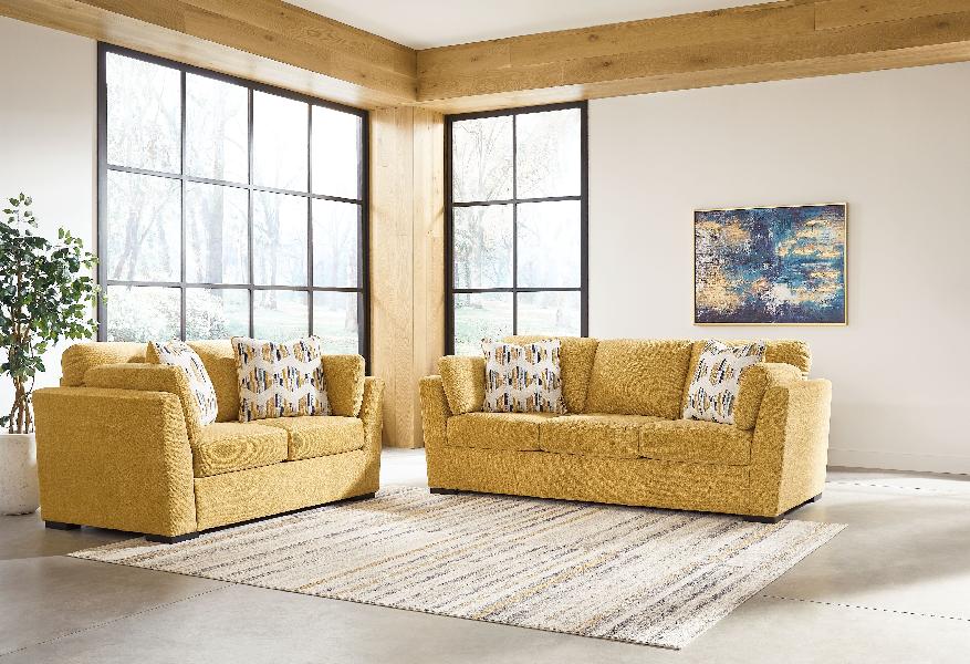 Image of Keerwick - 2 Pc. - Sofa, Loveseat - Sunflower
