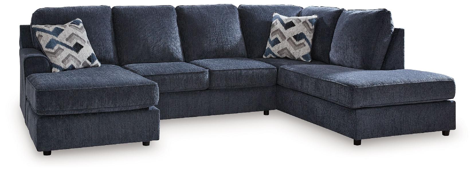Image of Albar Place - 2-Piece Sectional With Laf Sofa Chaise - Cobalt