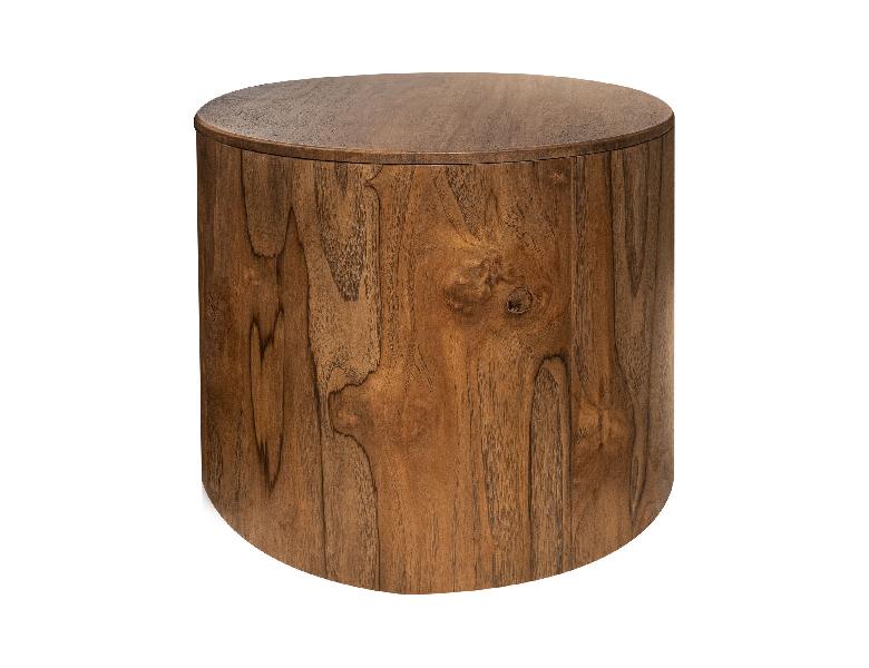 Image of Balam - End Table - Almond / Barrel Brown