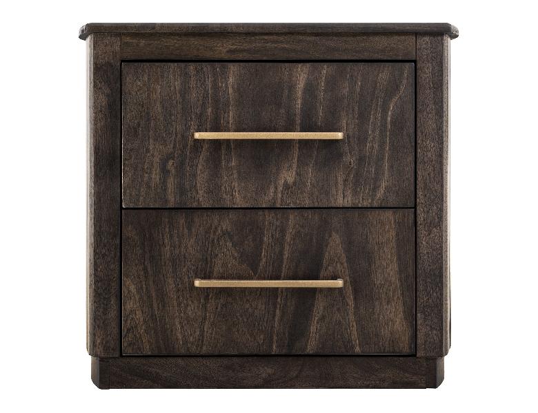 Image of Mezquite - 2 Drawer Nightstand - Dark Brown