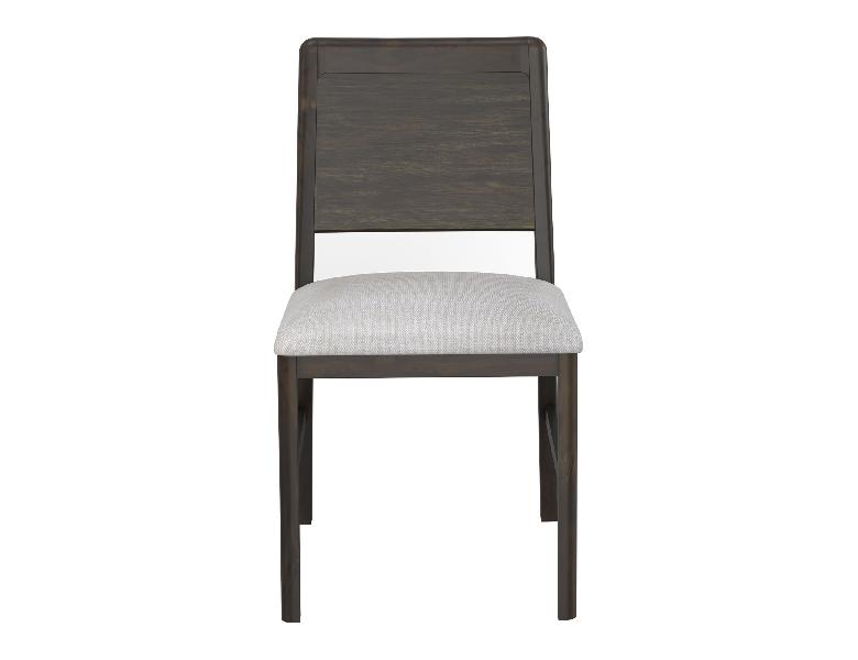 Image of Mezquite - Chair (Set of 2) - Dark Brown / Pearl Silver
