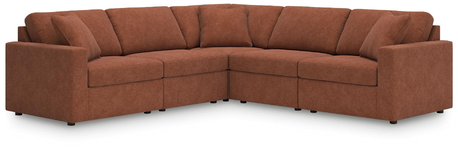 Image of Modmax - 5-Piece Sectional - Spice