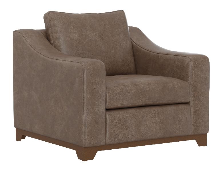 Image of Natural Parota - Armchair - Chocolate Brown