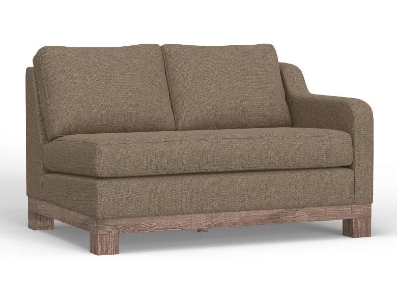 Image of Samba - Right-Arm Loveseat - Brown Camel