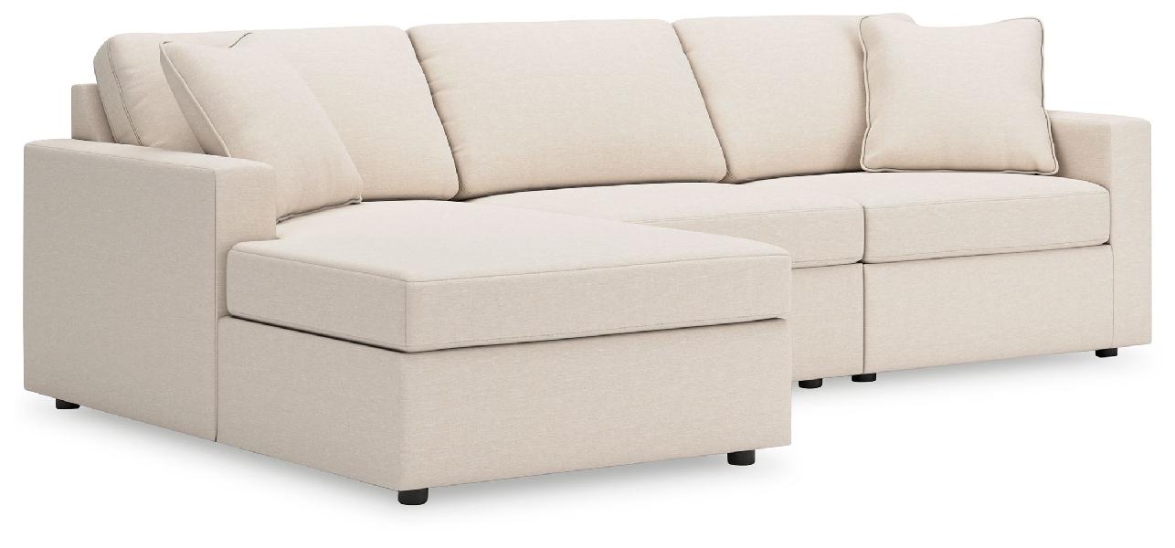 Image of Modmax - 3-Piece Sectional With Laf Corner Chaise - Oyster
