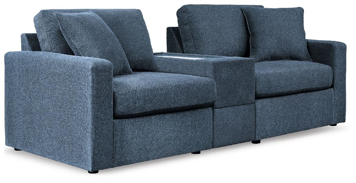 Image of Modmax - 3-Piece Sectional Sofa With Storage Console - Ink