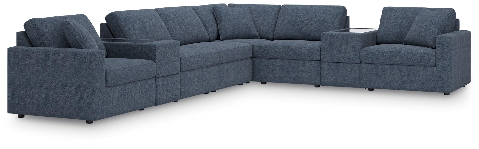 Image of Modmax - 8-Piece Sectional With 2 Storage Consoles - Ink