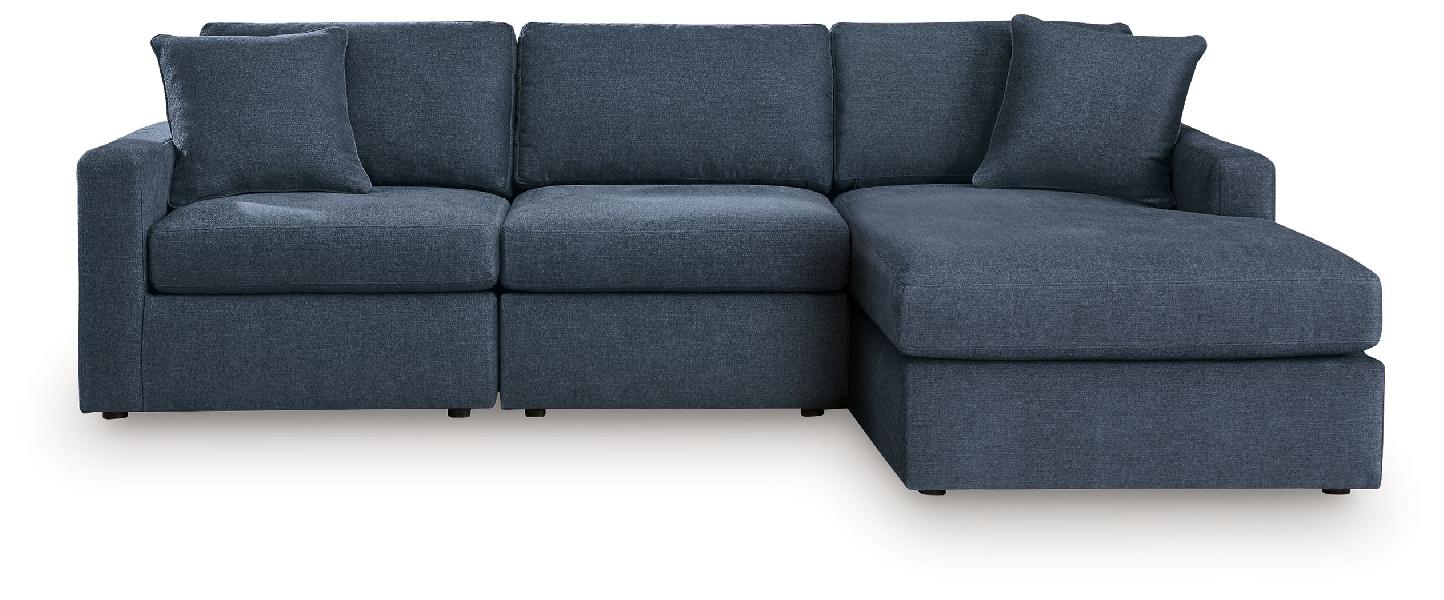 Image of Modmax - 3-Piece Sectional With Raf Corner Chaise - Ink