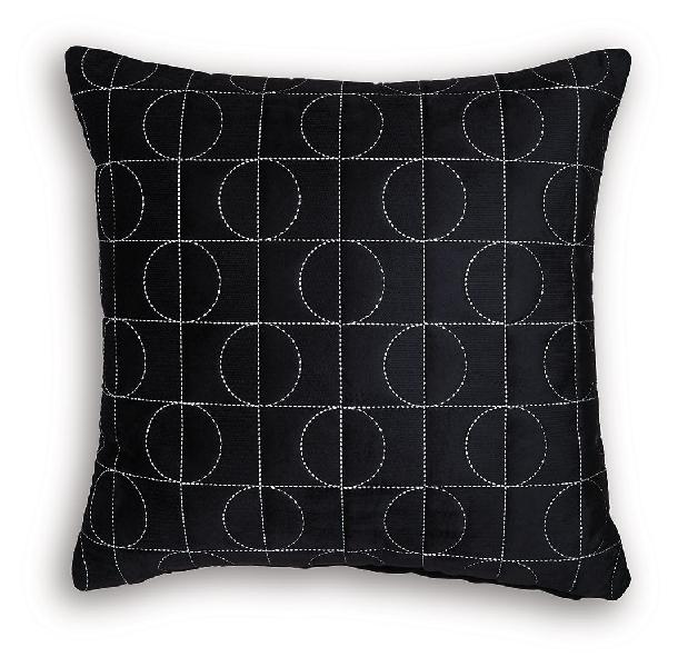 Image of Kydner - Pillow (Set of 4) - Black / Silver