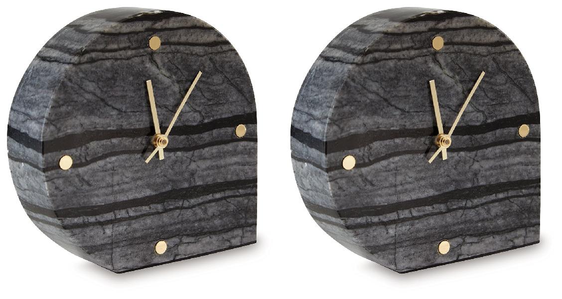 Image of Janmour - Table Clock (Set of 2) - Black