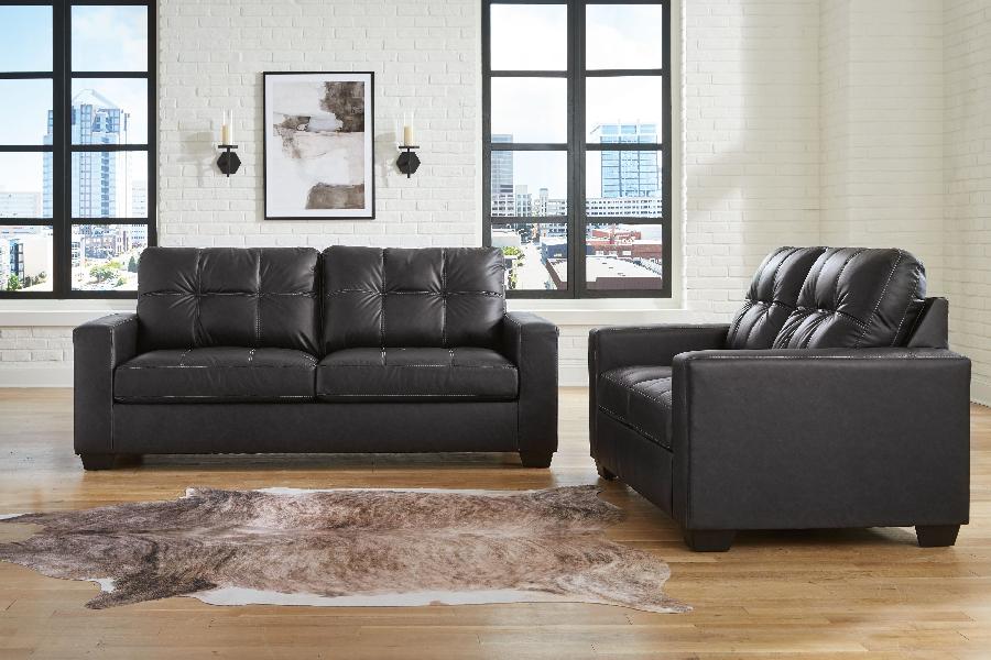 Image of Barlin Mills - 2 Pc. - Sofa, Loveseat - Carbon