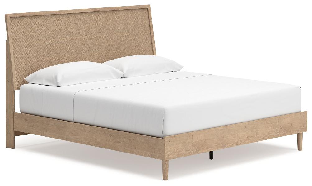 Image of Cielden - King Panel Bed - Two-tone