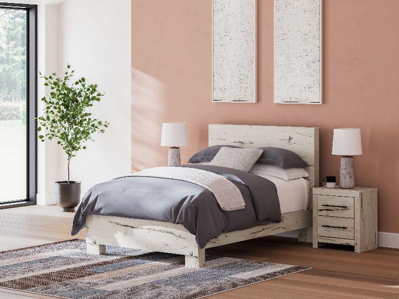 Image of Lawroy - Full Panel Bed - Light Natural