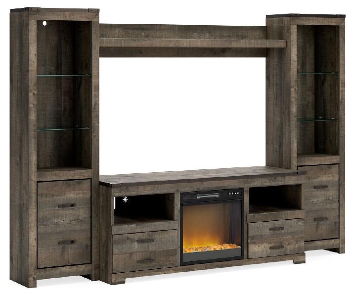 Image of Trinell - 4-Piece Entertainment Center With 63