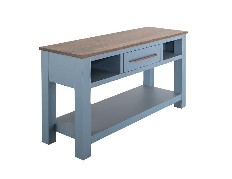 Image of Alban - Sofa Table - Blue / Brown
