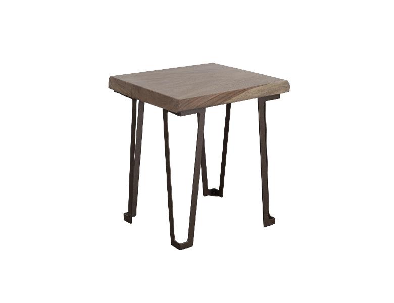 Image of Natural Parota - Chairside Table - Dark Brown