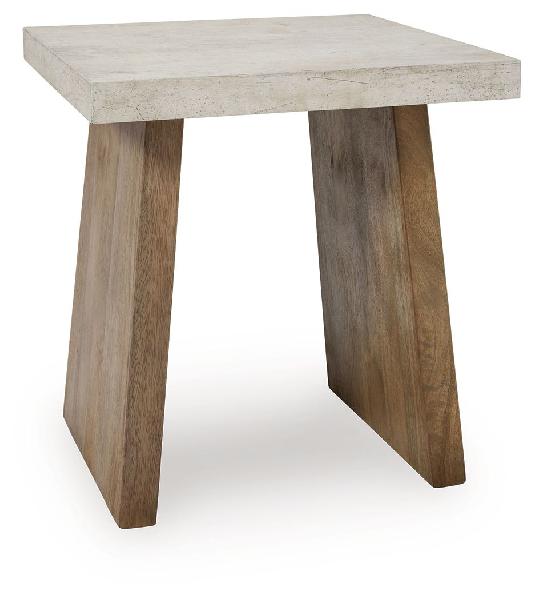 Image of Brendalhouse - Square End Table - Light Brown
