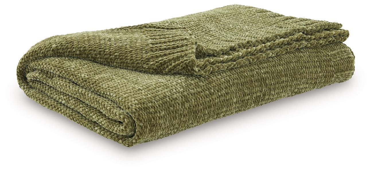 Image of Anawood - Throw (Set of 3) - Olive Green