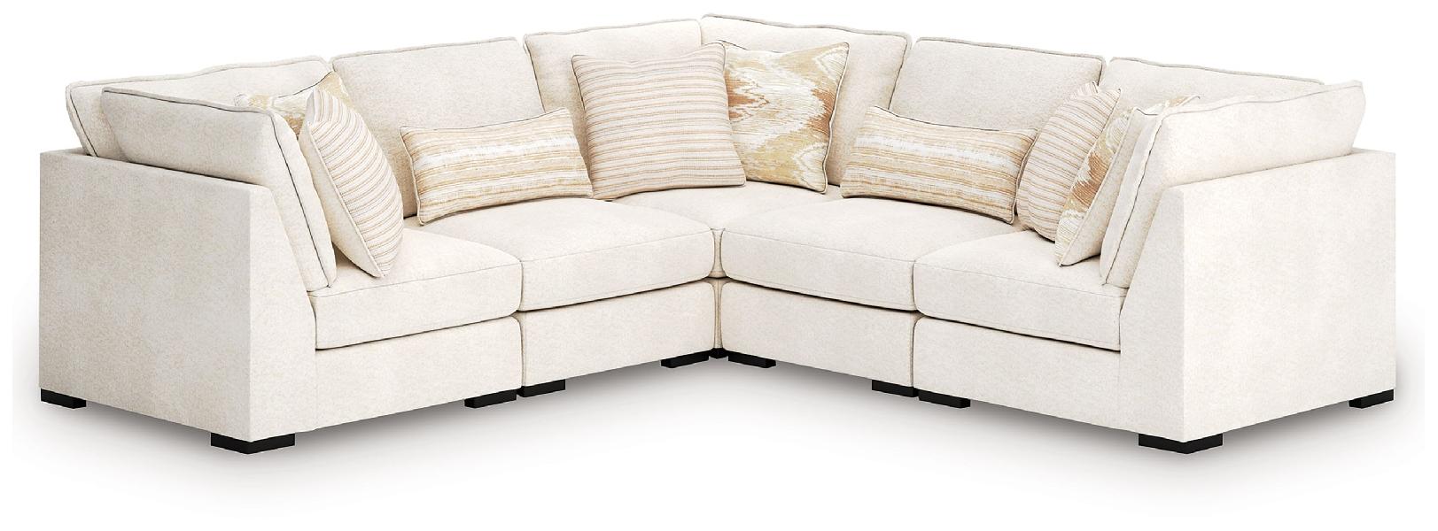 Image of Donelson Creek - 5-Piece Sectional - Vanilla