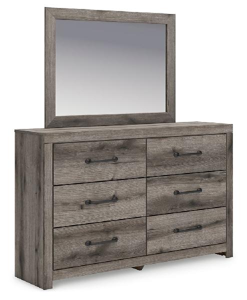 Image of Graystorm - Dresser And Mirror - Brown Gray