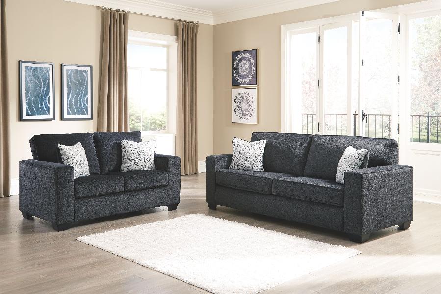 Image of Altari - 2 Pc. - Sofa, Loveseat - Slate