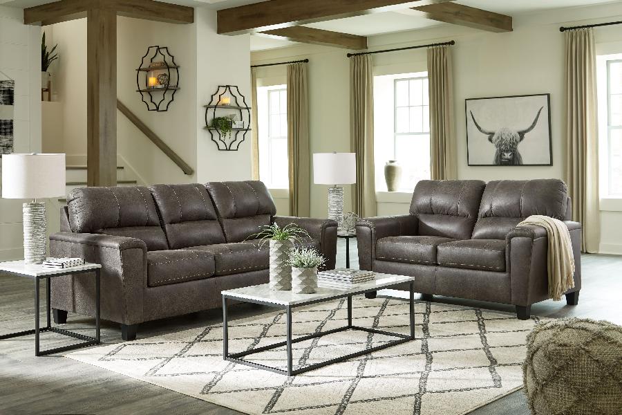 Image of Navi - 2 Pc. - Sofa, Loveseat - Smoke