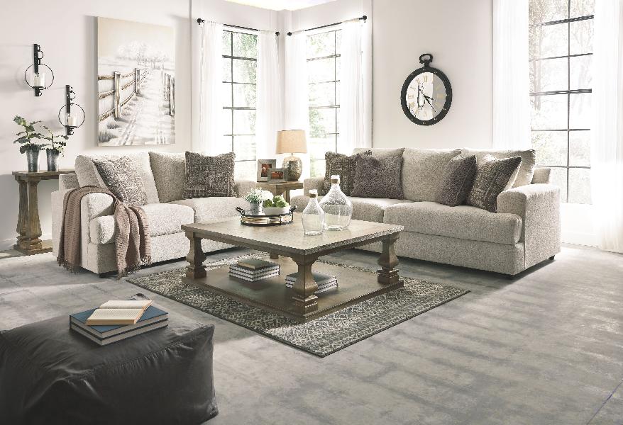 Image of Soletren - 2 Pc. - Sofa, Loveseat - Stone
