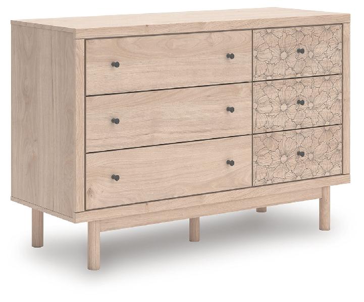 Image of Arloster - Six Drawer Dresser - Tan