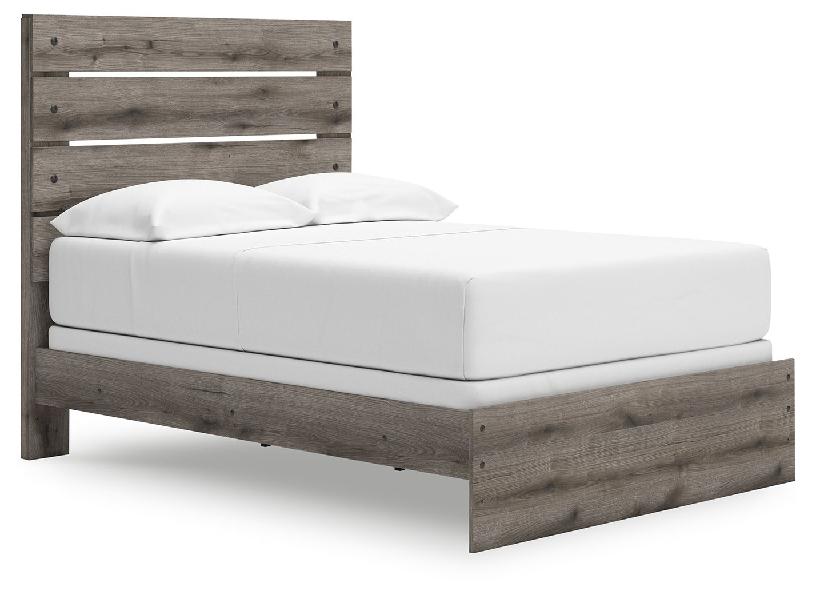 Image of Graystorm - Full Panel Bed - Brown Gray
