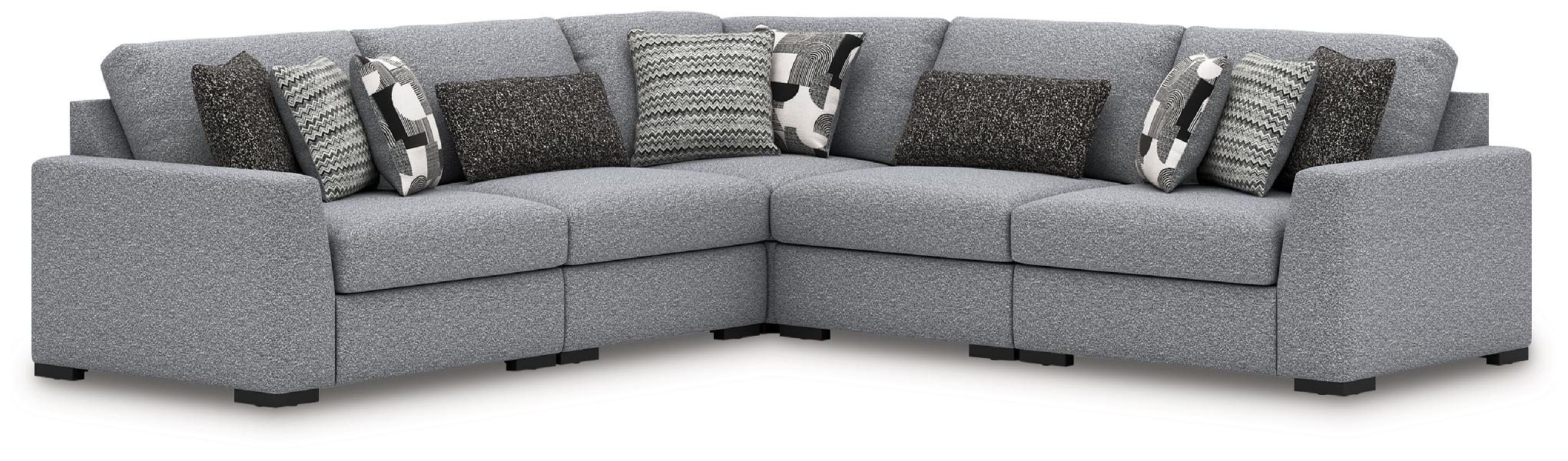 Image of Bealton - 5-Piece Sectional - Salt and Pepper
