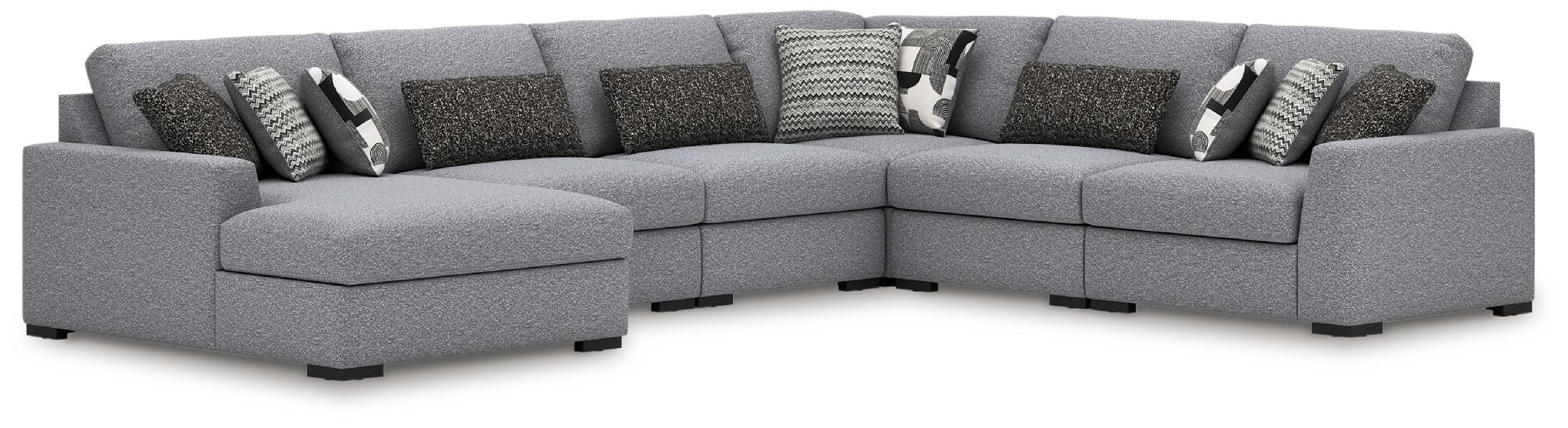 Image of Bealton - 6-Piece Sectional With LAF Corner Chaise - Salt and Pepper