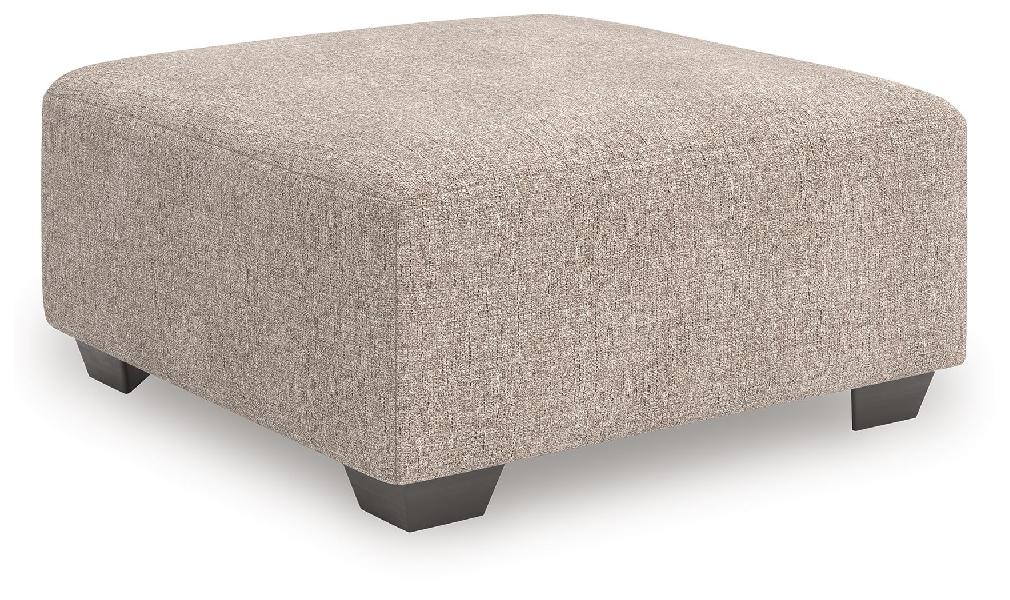 Image of Newellen - Oversized Accent Ottoman - Beige