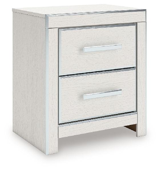 Image of Zuraleus - Two Drawer Night Stand - White