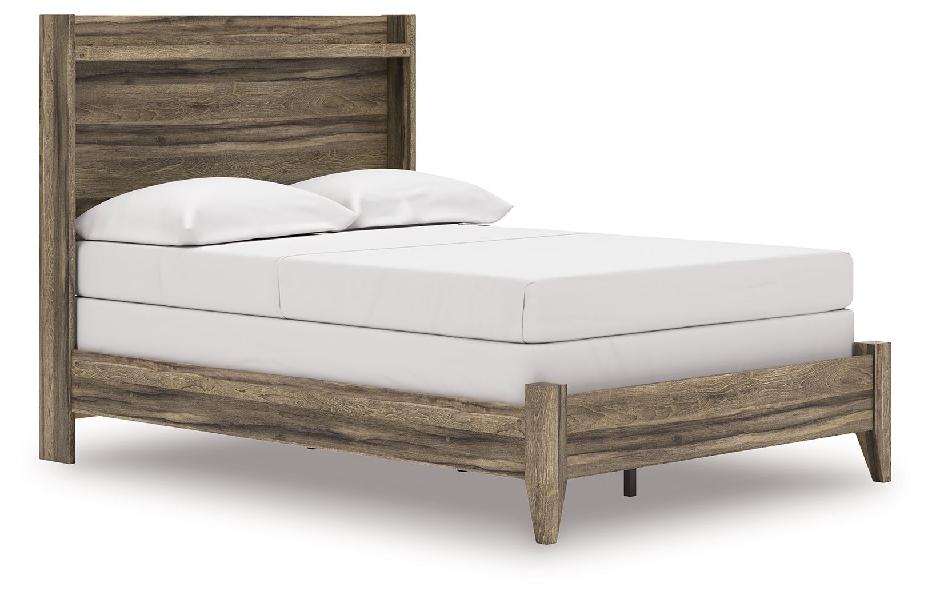 Image of Elbrim - Full Panel Bed - Brown