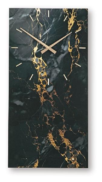 Image of Teague - Wall Clock - Black / Gold Finish